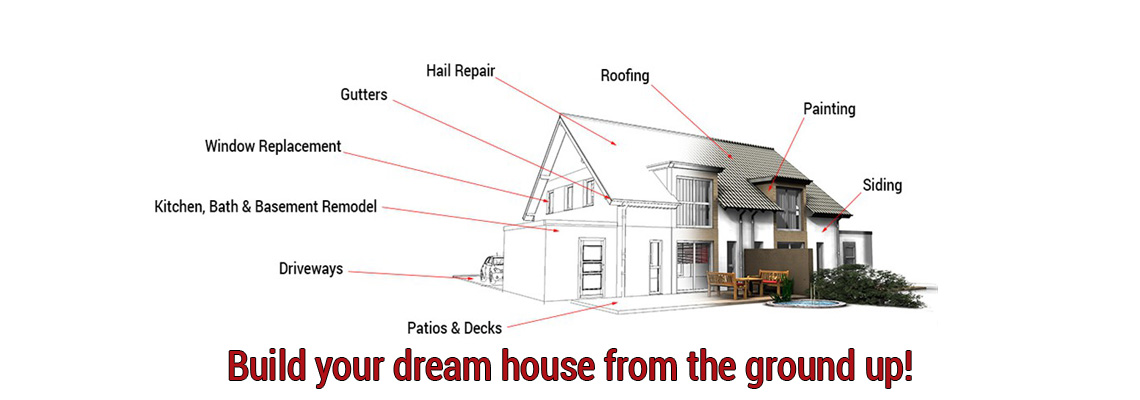 Patios, decks, roofs, windows, paint, siding, driveways and gutters